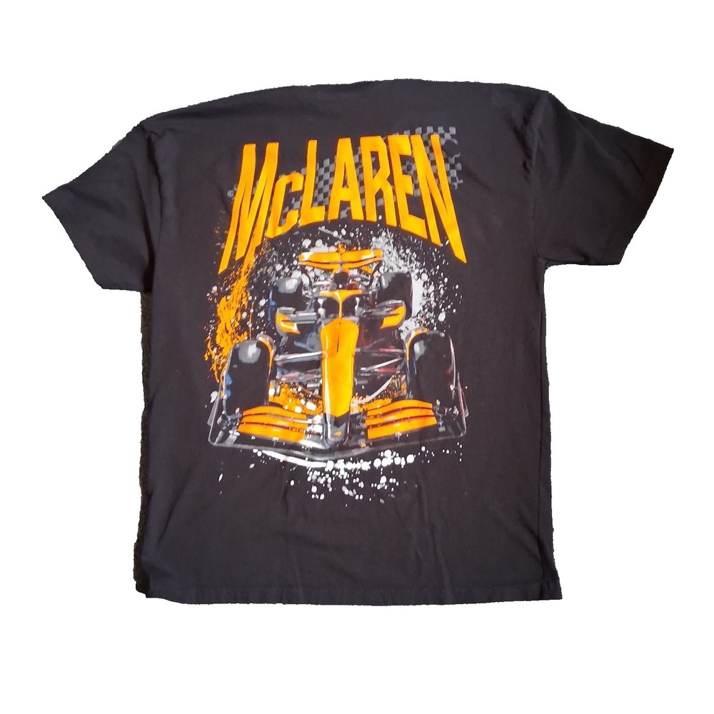McLaren Formula 1 Racing Team Size Large Black Graphic Cotton T-Shirt